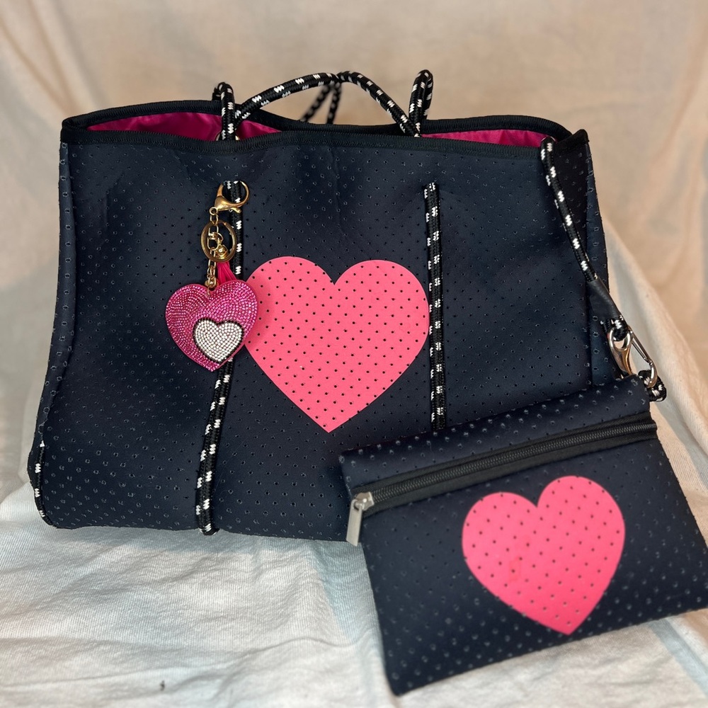 Neoprene Heart Tote